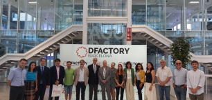 Uma delegação de sócios da CCBC visita o DFactory Barcelona